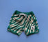 Boardies in Electric Zebra Emerald
